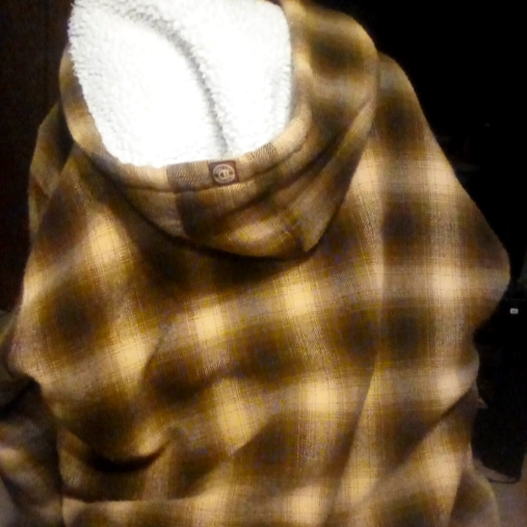 DYSE ONE BRAND FROM CALI Sherpa Hooded Jacket warm for winter & FALL - Picture 7 of 12